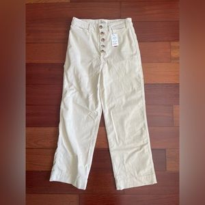 Marine Layer Bridget Corduroy Pant in Ivory
